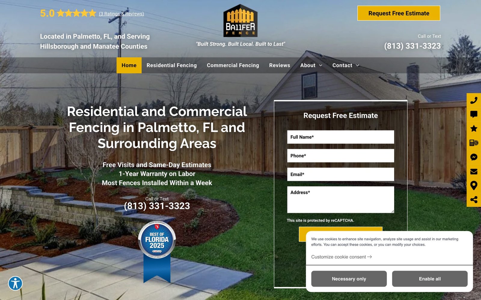 Balfer Fence website