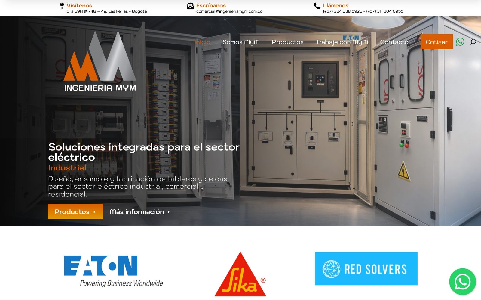 Ingeniería MyM website