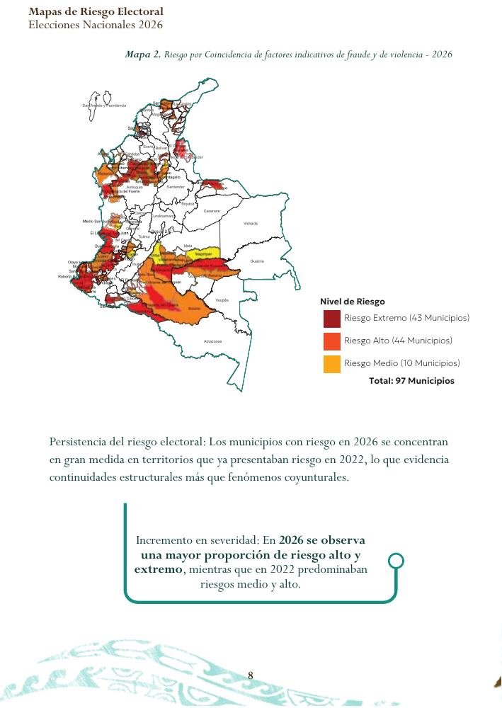 Electoral risk map, CITREP report