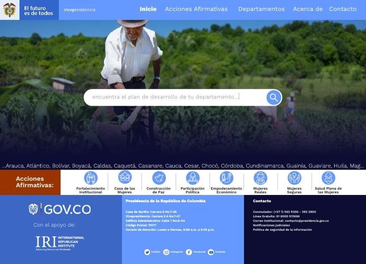 Microsite page and sub-page designs